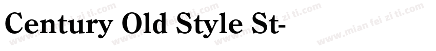 Century Old Style St字体转换